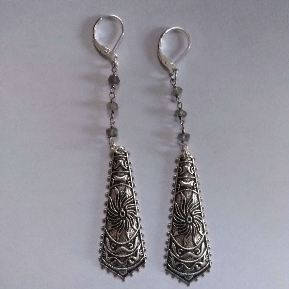 "Sunshine Daydream" labradorite earrings